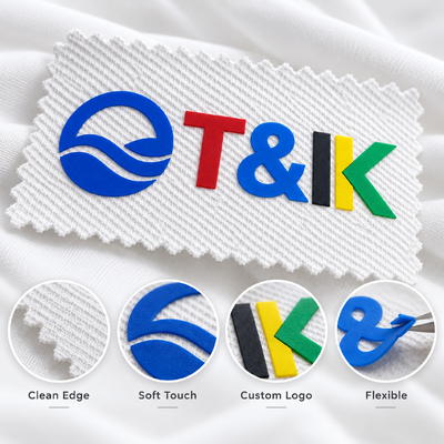 Customizable Eco-Friendly Washable Silicone Heat Transfer Labels for Textile Applications