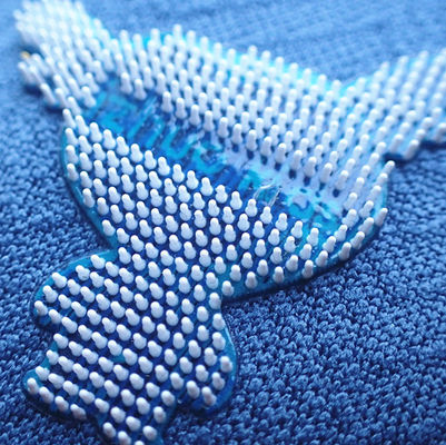 Eco-friendly silicone dot heat transfer garment labels
