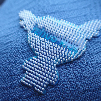 Eco-friendly silicone dot heat transfer garment labels