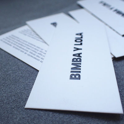 White Cardboard OEM 36pt Clothing Swing Tags