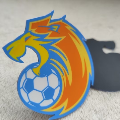 Niestandardowe żelazo na 3D Logo futbolu Tatami Z Tatami Logo z tyłu Etykieta odzież