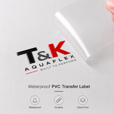 Wodoodporne etykiety transferowe z PVC do niestandardowego brandingu logo odzieży, kurtek sportowych, toreb, mundurów i odzieży modowej