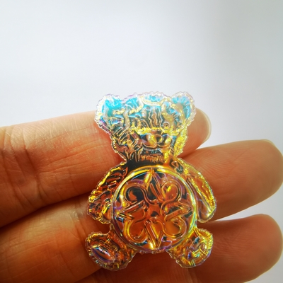 Niestandardowy modny, magiczny kolor 3D TPU Patch Zmywalny płaszcz odznaka
