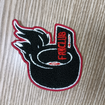 Duży wzór kolorowy ręcznik do haftu naszywka z logo Chenier