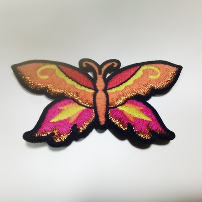 Butterfly Custom Haftowane naszywki na ubrania Torba na buty Walizka